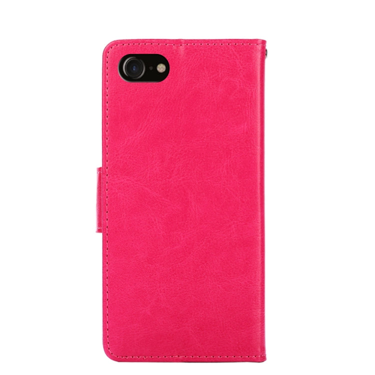 For iPhone SE 2022 / SE 2020 / 8 / 7 Crystal Texture Horizontal Flip Leather Case with Holder & Card Slots & Wallet
