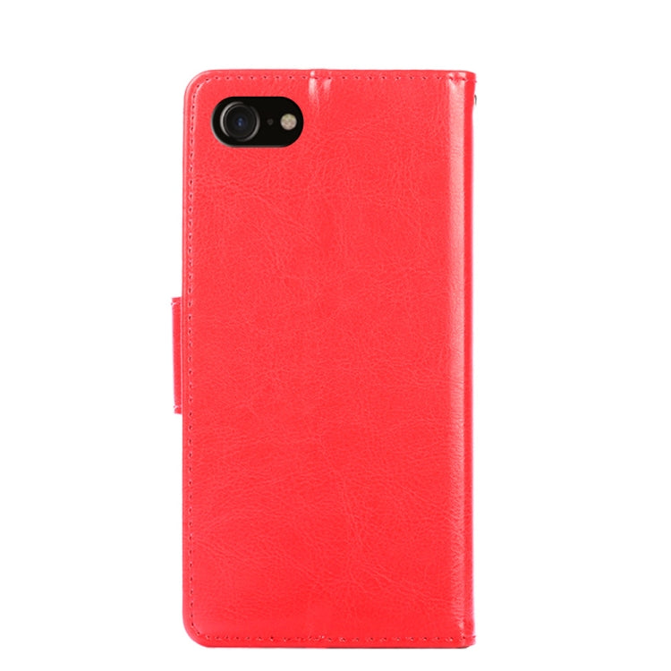 For iPhone SE 2022 / SE 2020 / 8 / 7 Crystal Texture Horizontal Flip Leather Case with Holder & Card Slots & Wallet