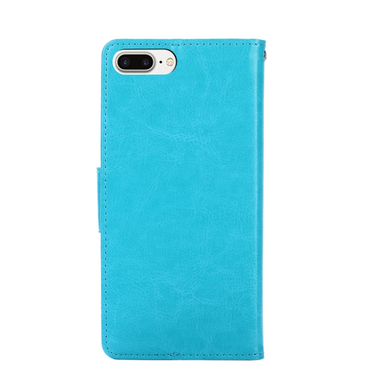 Crystal Texture Horizontal Flip Leather Case with Holder & Card Slots & Wallet For iPhone 8 Plus & 7 Plus