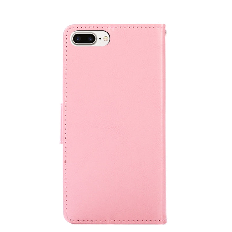 Crystal Texture Horizontal Flip Leather Case with Holder & Card Slots & Wallet For iPhone 8 Plus & 7 Plus