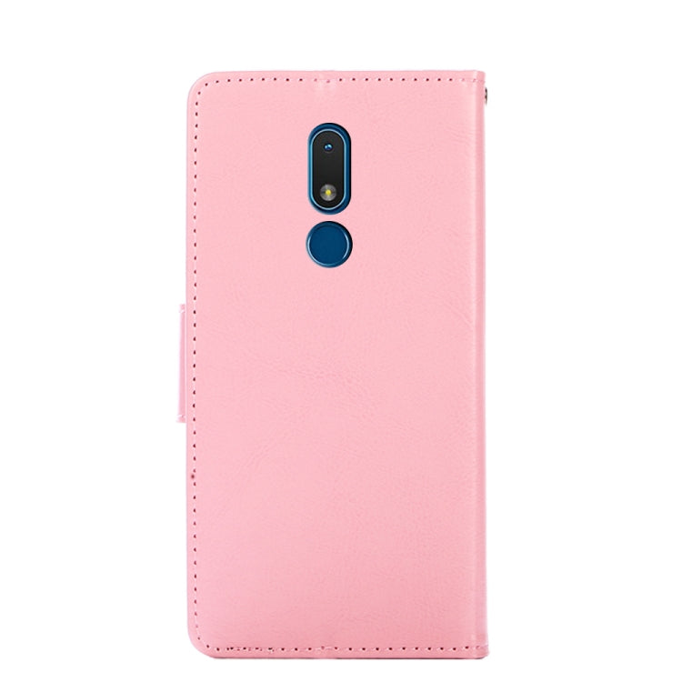 For Nokia C3 Crystal Texture Horizontal Flip Leather Case with Holder & Card Slots & Wallet