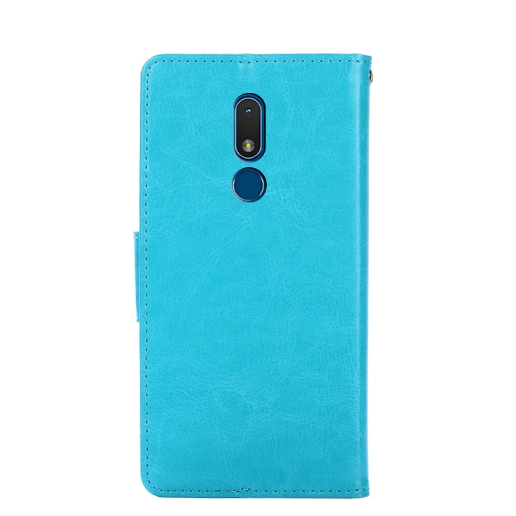 For Nokia C3 Crystal Texture Horizontal Flip Leather Case with Holder & Card Slots & Wallet