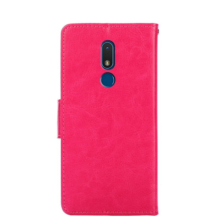 For Nokia C3 Crystal Texture Horizontal Flip Leather Case with Holder & Card Slots & Wallet