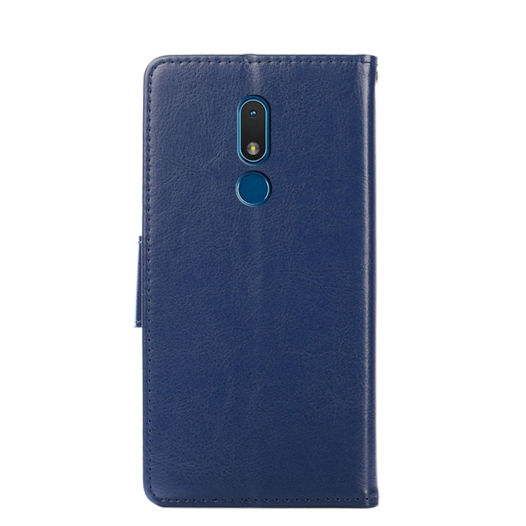 For Nokia C3 Crystal Texture Horizontal Flip Leather Case with Holder & Card Slots & Wallet