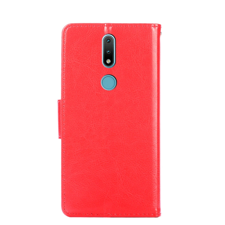 For Nokia 2.4 Crystal Texture Horizontal Flip Leather Case with Holder & Card Slots & Wallet