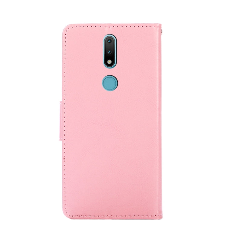 For Nokia 2.4 Crystal Texture Horizontal Flip Leather Case with Holder & Card Slots & Wallet