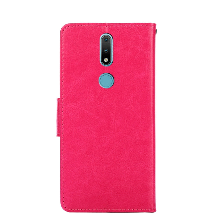 For Nokia 2.4 Crystal Texture Horizontal Flip Leather Case with Holder & Card Slots & Wallet