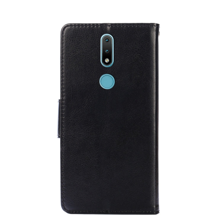 For Nokia 2.4 Crystal Texture Horizontal Flip Leather Case with Holder & Card Slots & Wallet