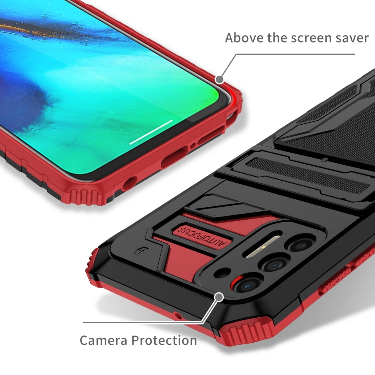 For Motorola Moto G Stylus 2021 Kickstand Armor Card Wallet Phone Case