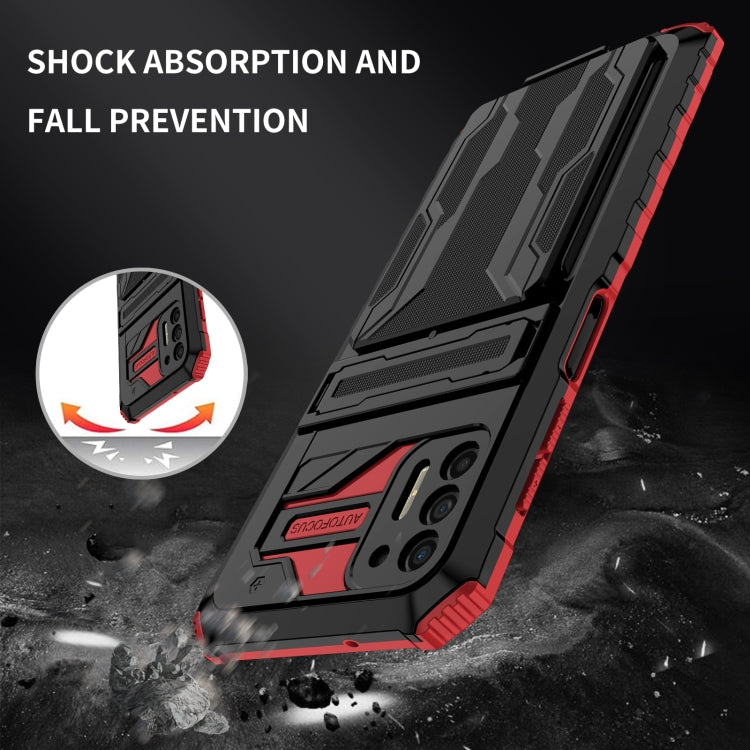 For Motorola Moto G Stylus 2021 Kickstand Armor Card Wallet Phone Case