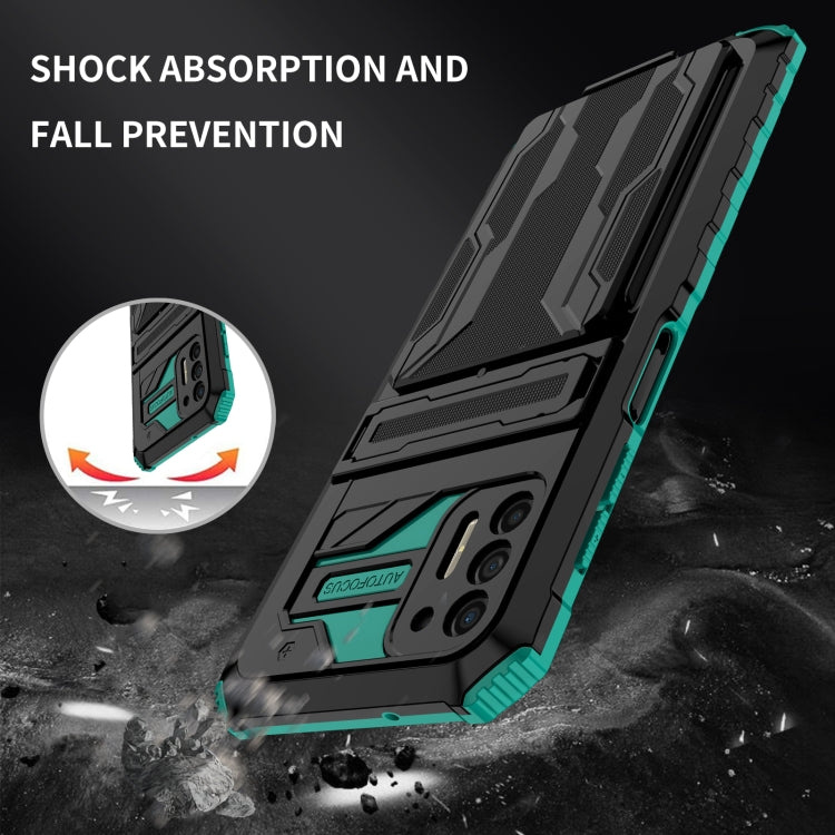 For Motorola Moto G Stylus 2021 Kickstand Armor Card Wallet Phone Case