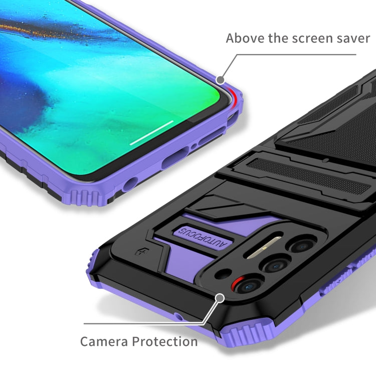 For Motorola Moto G Stylus 2021 Kickstand Armor Card Wallet Phone Case