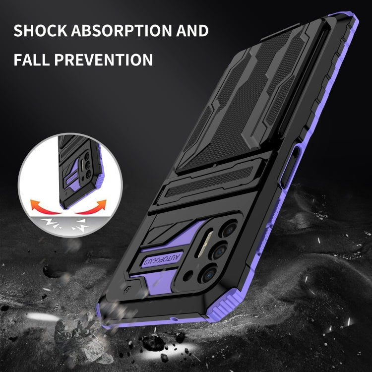For Motorola Moto G Stylus 2021 Kickstand Armor Card Wallet Phone Case