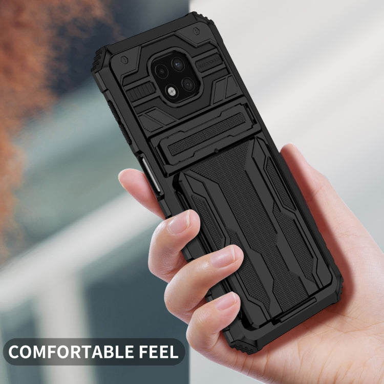 For Motorola Moto G Power 2021 Kickstand Armor Card Wallet Phone Case