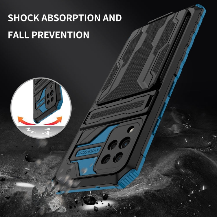 For Samsung Galaxy A42 5G Kickstand Armor Card Wallet Phone Case