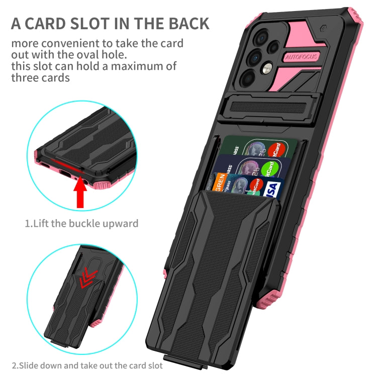 For Samsung Galaxy A72 5G / 4G Kickstand Armor Card Wallet Phone Case