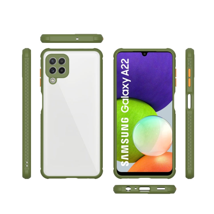 For Samsung Galaxy A22 Michelin Tires Texture Acrylic + TPU Shockproof Protective Case