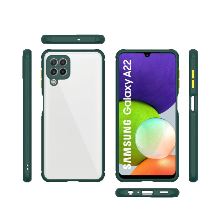 For Samsung Galaxy A22 Michelin Tires Texture Acrylic + TPU Shockproof Protective Case