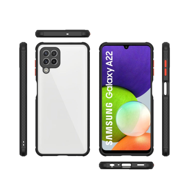 For Samsung Galaxy A22 Michelin Tires Texture Acrylic + TPU Shockproof Protective Case