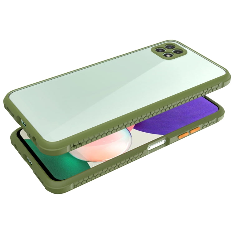 For Samsung Galaxy A22 5G Michelin Tires Texture Acrylic + TPU Shockproof Protective Case
