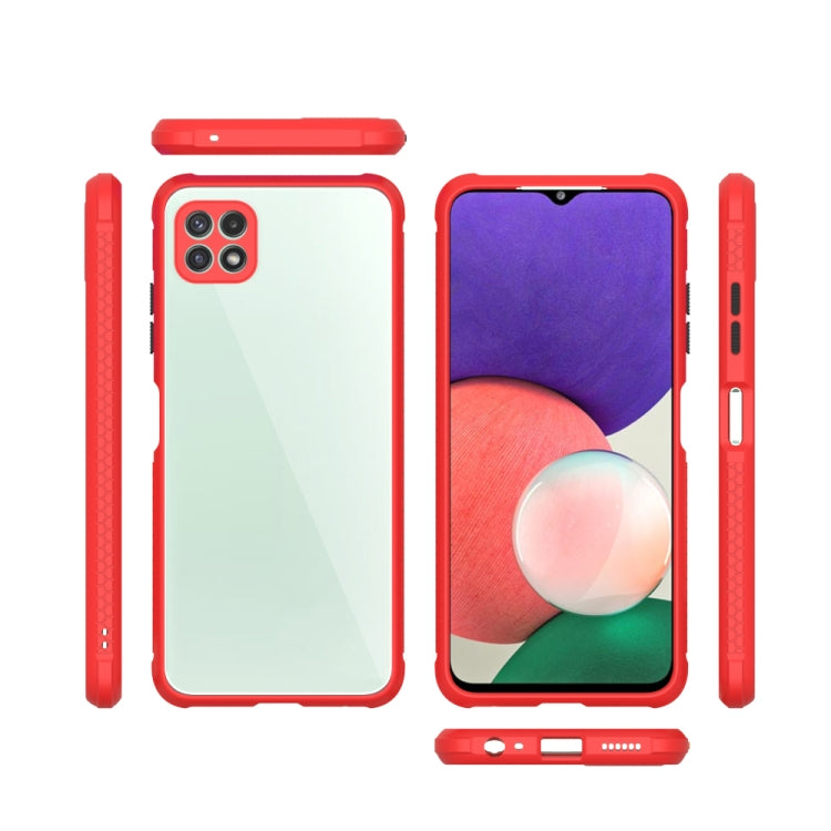For Samsung Galaxy A22 5G Michelin Tires Texture Acrylic + TPU Shockproof Protective Case