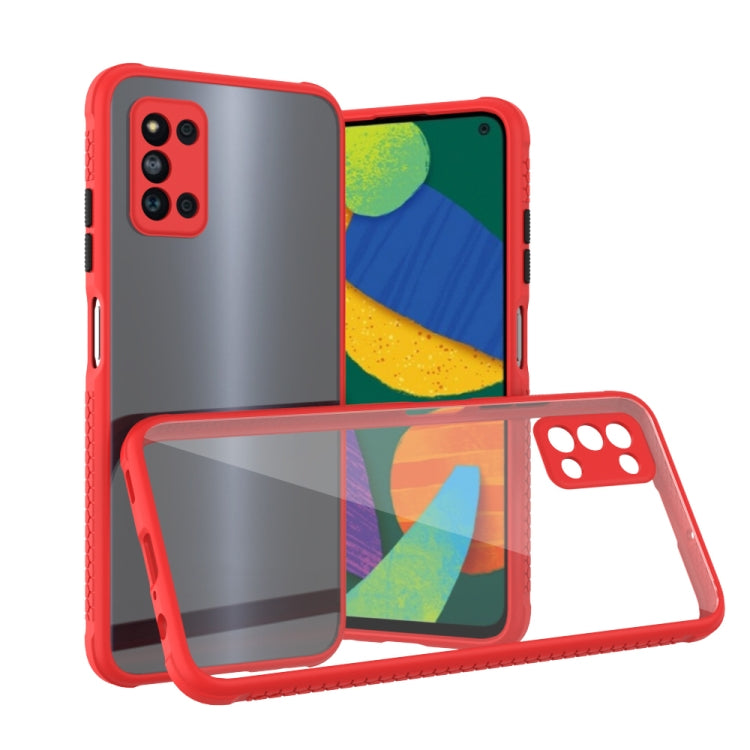 For Samsung Galaxy F52 5G Michelin Tires Texture Acrylic + TPU Shockproof Protective Case