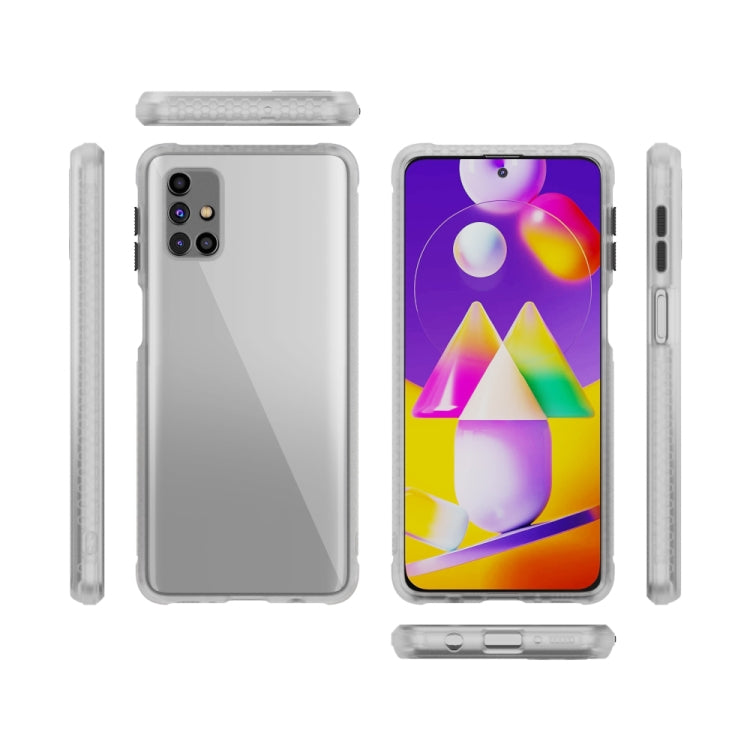 For Samsung Galaxy M31s Michelin Tires Texture Acrylic + TPU Shockproof Protective Case