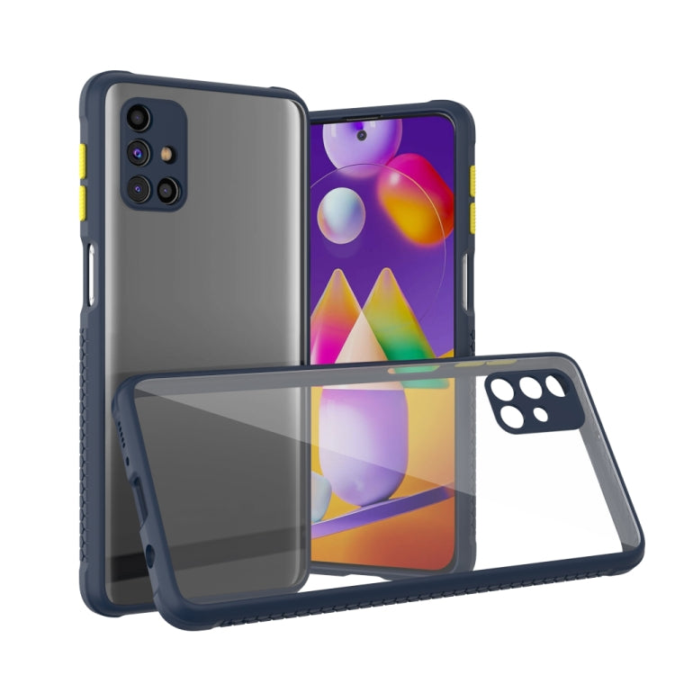 For Samsung Galaxy M31s Michelin Tires Texture Acrylic + TPU Shockproof Protective Case