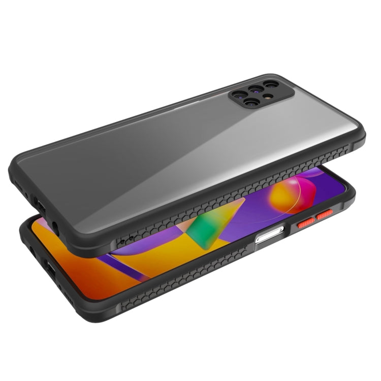 For Samsung Galaxy M31s Michelin Tires Texture Acrylic + TPU Shockproof Protective Case