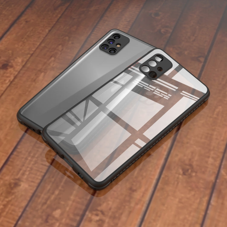 For Samsung Galaxy M31s Michelin Tires Texture Acrylic + TPU Shockproof Protective Case