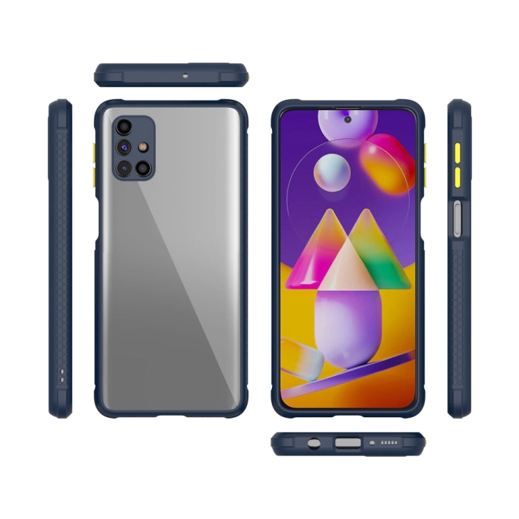 For Samsung Galaxy M31s Michelin Tires Texture Acrylic + TPU Shockproof Protective Case