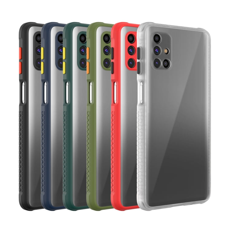 For Samsung Galaxy M31s Michelin Tires Texture Acrylic + TPU Shockproof Protective Case