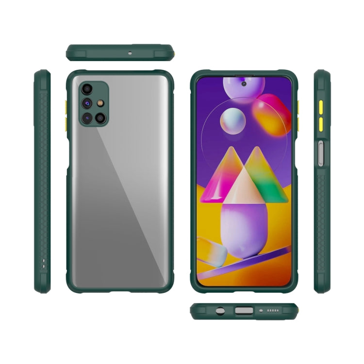 For Samsung Galaxy M31s Michelin Tires Texture Acrylic + TPU Shockproof Protective Case