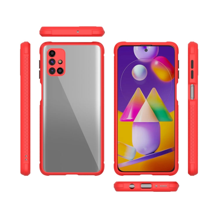 For Samsung Galaxy M31s Michelin Tires Texture Acrylic + TPU Shockproof Protective Case