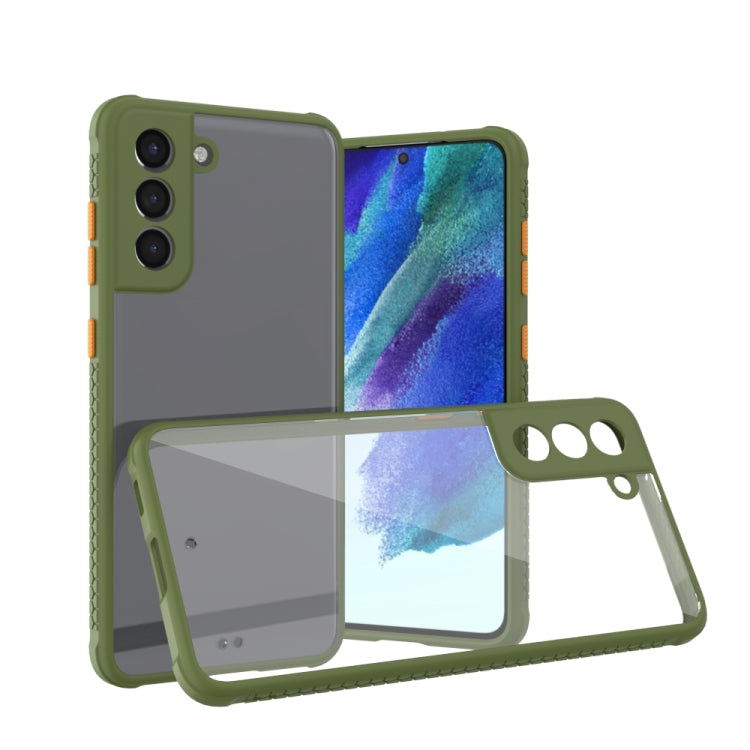 For Samsung Galaxy S21 FE 5G Michelin Tires Texture Acrylic + TPU Shockproof Protective Case