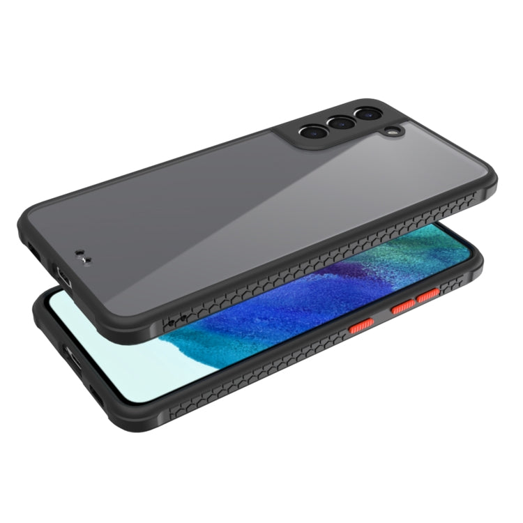 For Samsung Galaxy S21 FE 5G Michelin Tires Texture Acrylic + TPU Shockproof Protective Case