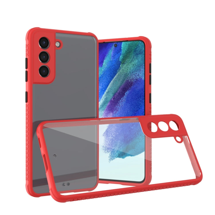 For Samsung Galaxy S21 FE 5G Michelin Tires Texture Acrylic + TPU Shockproof Protective Case