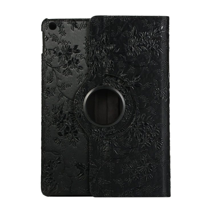360 Degree Rotating Grape Texture Leather Case with Holder For iPad 4 / 3 / 2