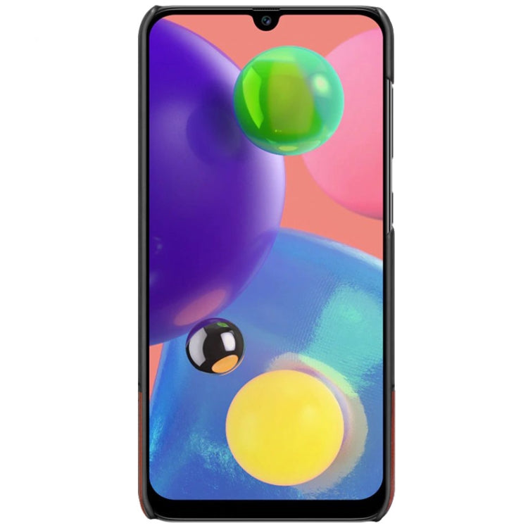 For Galaxy A70s IMAK Ruiyi Series Concise Slim PU + PC Protective Case with Explosion-proof Screen Protector