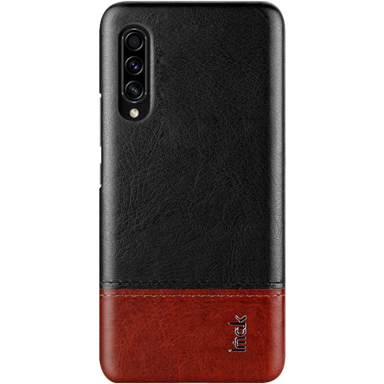 For Galaxy A90 5G IMAK Ruiyi Series Concise Slim PU + PC Protective Case with Explosion-proof Screen Protector