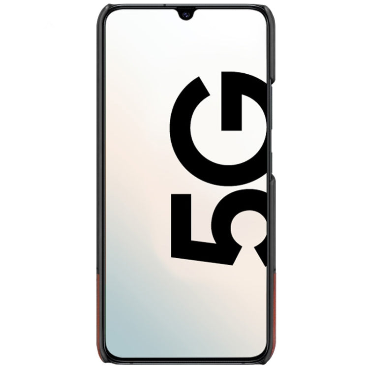 For Galaxy A90 5G IMAK Ruiyi Series Concise Slim PU + PC Protective Case with Explosion-proof Screen Protector