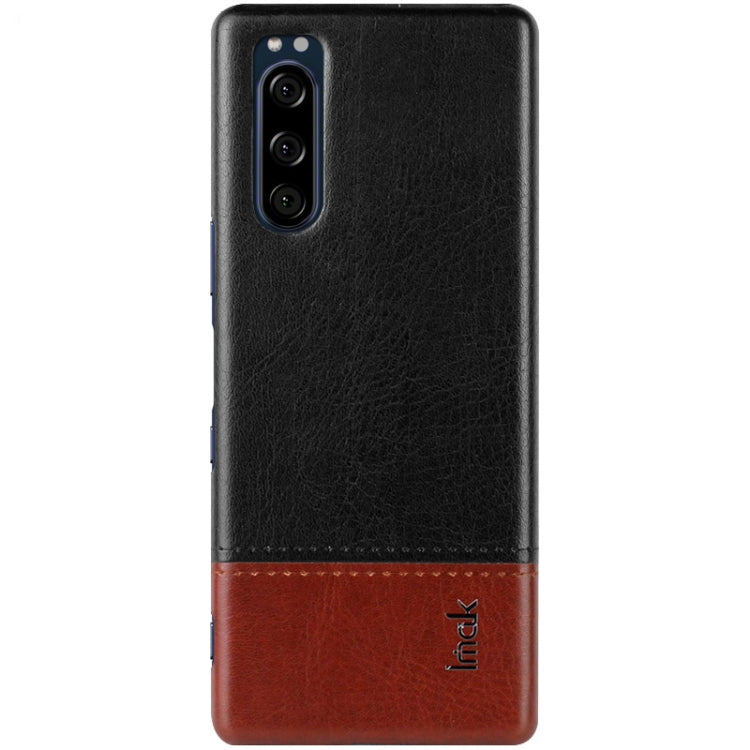 For Sony Xperia 5 IMAK Ruiyi Series Concise Slim PU + PC Protective Case with Explosion-proof Screen Protector