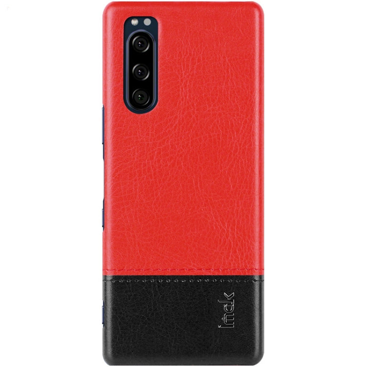 For Sony Xperia 5 IMAK Ruiyi Series Concise Slim PU + PC Protective Case with Explosion-proof Screen Protector