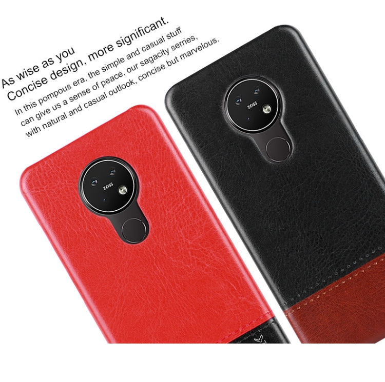 For Nokia 7.2 / 6.2 IMAK Ruiyi Series Concise Slim PU + PC Protective Case with Explosion-proof Screen Protector