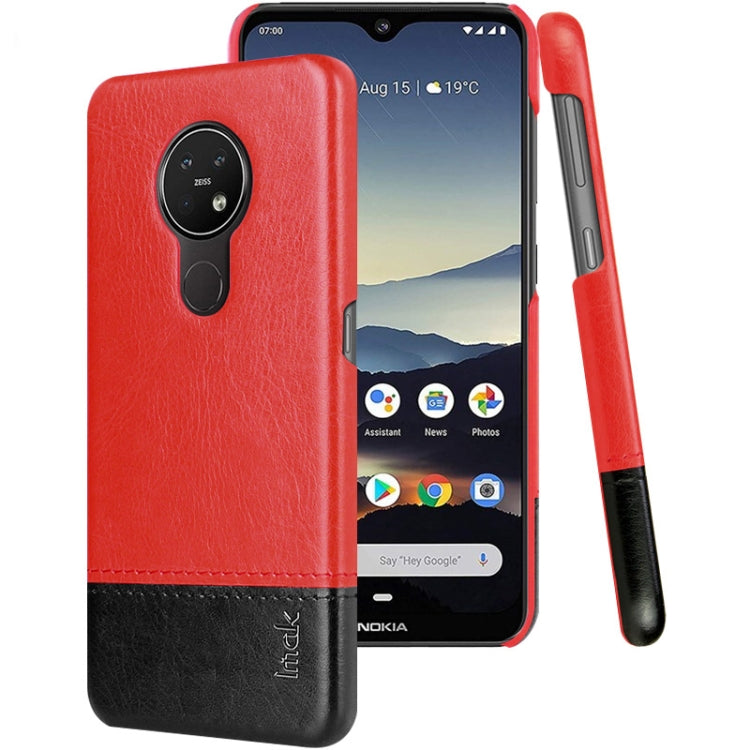 For Nokia 7.2 / 6.2 IMAK Ruiyi Series Concise Slim PU + PC Protective Case with Explosion-proof Screen Protector