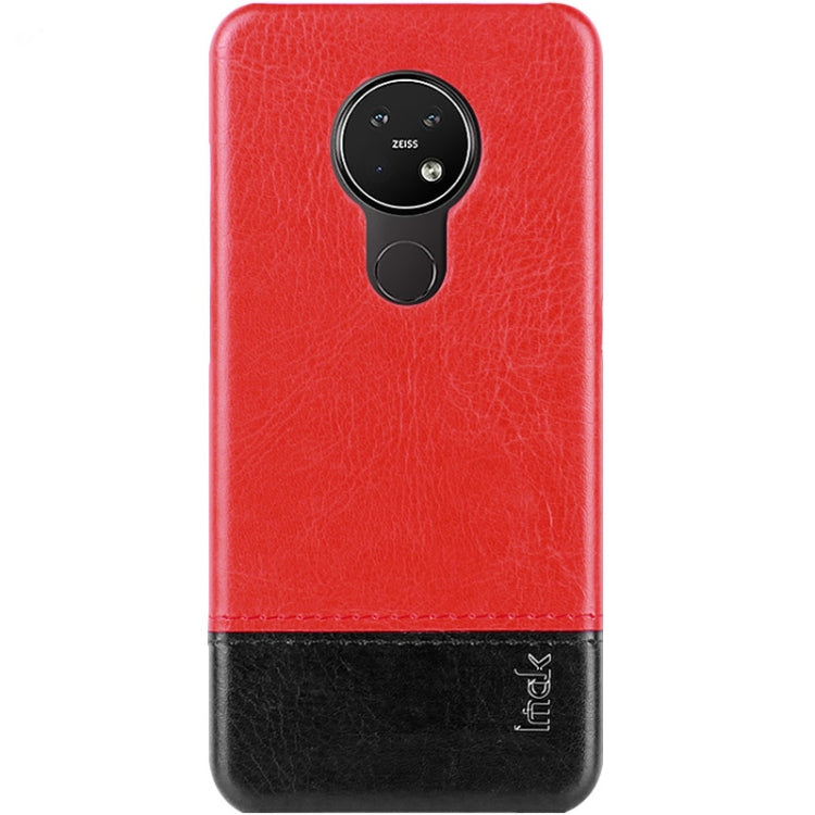 For Nokia 7.2 / 6.2 IMAK Ruiyi Series Concise Slim PU + PC Protective Case with Explosion-proof Screen Protector