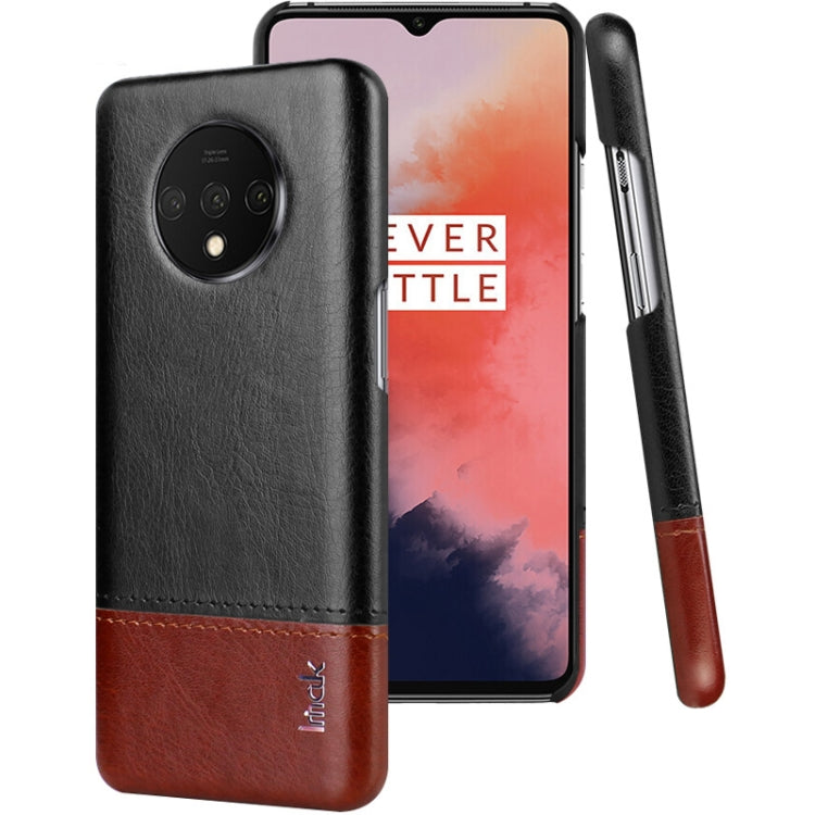 For OnePlus 7T IMAK Ruiyi Series Concise Slim PU + PC Protective Case with Explosion-proof Screen Protector