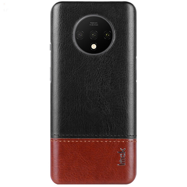For OnePlus 7T IMAK Ruiyi Series Concise Slim PU + PC Protective Case with Explosion-proof Screen Protector