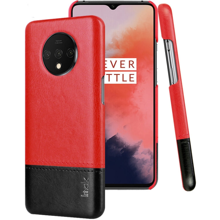 For OnePlus 7T IMAK Ruiyi Series Concise Slim PU + PC Protective Case with Explosion-proof Screen Protector