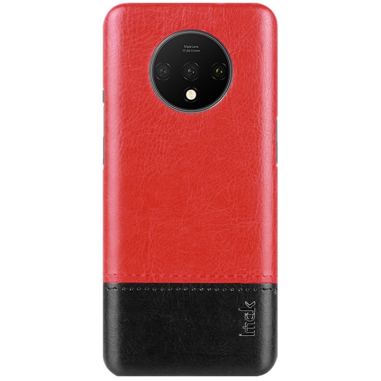 For OnePlus 7T IMAK Ruiyi Series Concise Slim PU + PC Protective Case with Explosion-proof Screen Protector
